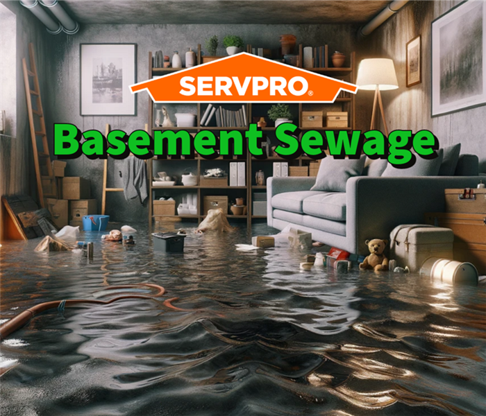 Basement sewage damage in a Union County home.