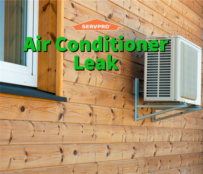 A leaking air conditioner unit 
