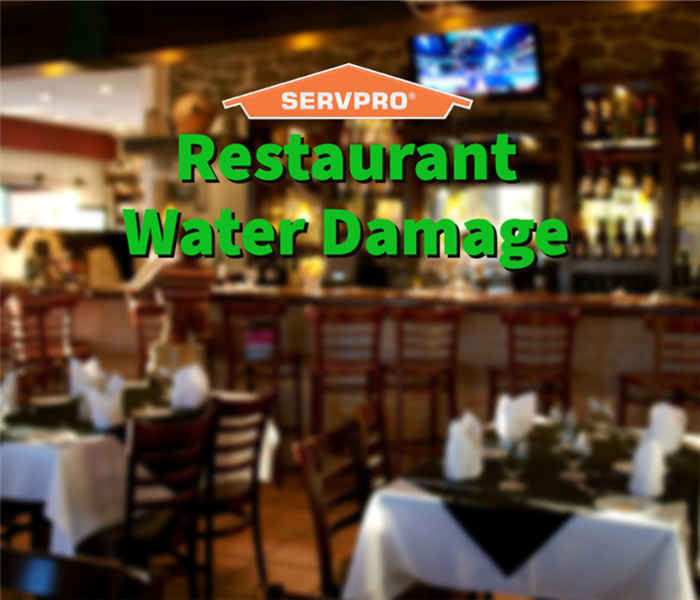 Restaurant water damage in a Union County restaurant